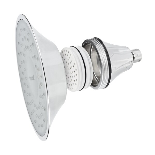 VivaSpring Certified Filtered Showerhead In Chrome With Slate Face